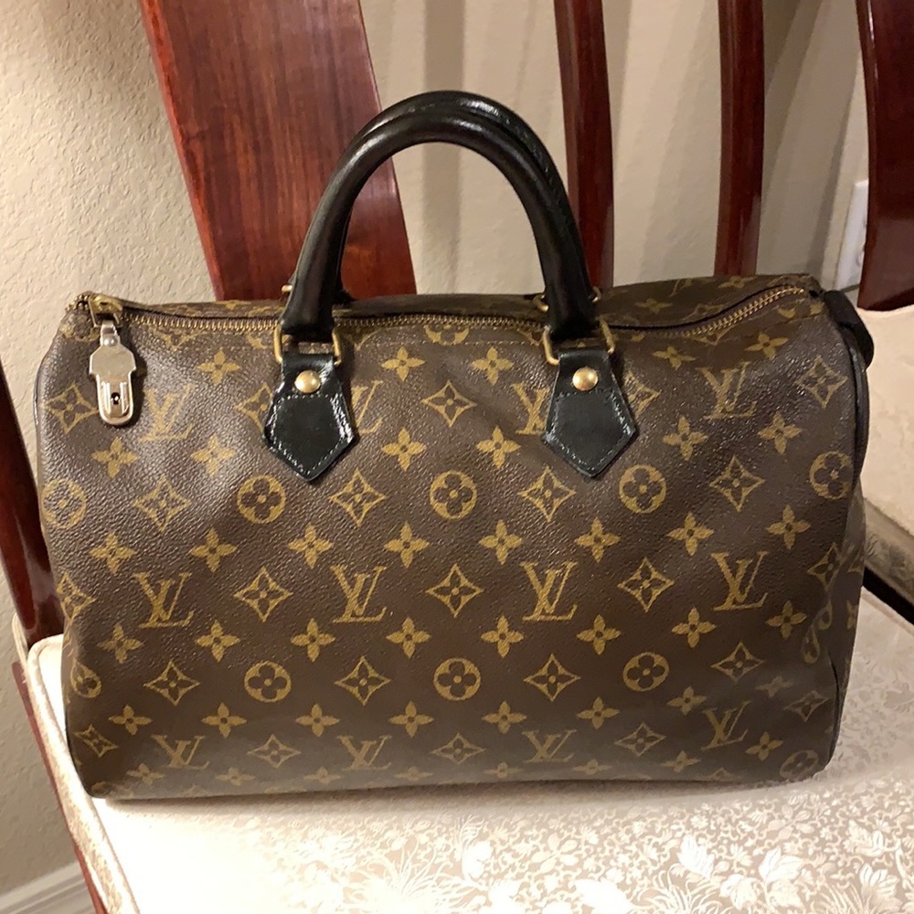 Louis Vuitton French Company Speedy 35 (customized and revamped!)